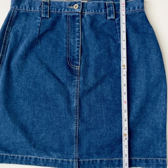 Bill Blass Classic Blue Denim Skirt - Picture 5 of 5